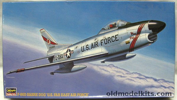 Hasegawa 1/72 North American F-86D Sabre Dog - 'US Far East Air Force'  USAF 40th FIS FEAF Yokota Air Base Japan or 68th FIS FEAF Itazuke Air Base Japan, BP102 plastic model kit